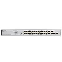 OS2228P/370W/B1A Коммутатор/ Неуправляемый PoE-коммутатор, 26x1000Base-T (24x1000Base-T PoE), 2xCombo 1000Base-T/SFP, PoE-бюджет 370 Вт, PoE до 250 м, комплект для установки в 19" стойку