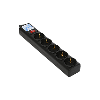 SPG5-B2 Фильтр-удлинитель Power Cube 1,9м д/подкл. к UPS(C14) 5 роз., 10А черный/граффит/ Surge protector Power Cube 1.9m for conn. to UPS(C14) 5 outlets, 10A black/graffite