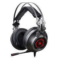 J527 Наушники с микрофоном A4Tech Bloody J527 серый 2м мониторные USB оголовье (J527)