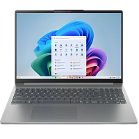 83HY000VRK Ноутбук/ Lenovo IdeaPad Slim 5 16AKP10 16"(2880x1800 OLED)/AMD Ryzen AI 7 350(2Ghz)/32768Mb/1024PCISSDGb/noDVD/Int:AMD Radeon 860M/Cam/BT/WiFi/80WHr/war 1y/1.76kg/luna grey/noOS + 100W, RU kbd