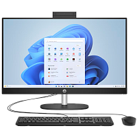 A0CL9EA#BH5 Моноблок/ HP All-in-One 24-cr1007nh 23.8"(1920x1080 IPS)/Touch/Intel Core Ultra 5 125H(1.4Ghz)/16384Mb/512PCISSDGb/noDVD/Int:Intel Iris X/Cam/WiFi/war 1y/Jack Black/DOS + Eng kbd, mouse