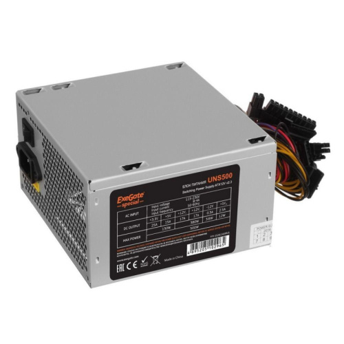 ES261569RUS Блок питания EXEGATE ATX 500W UNS500 ES261569RUS ES261569RUS Блок питания EXEGATE ATX 500W UNS500 ES261569RUS