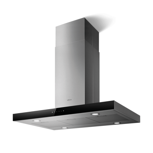 JOYISLANDBLIX/A/90-PRF0104628A Вытяжной шкаф ELICA/ островная, 90 см, 710 м3/ч, нержавеющая сталь + черное стекло