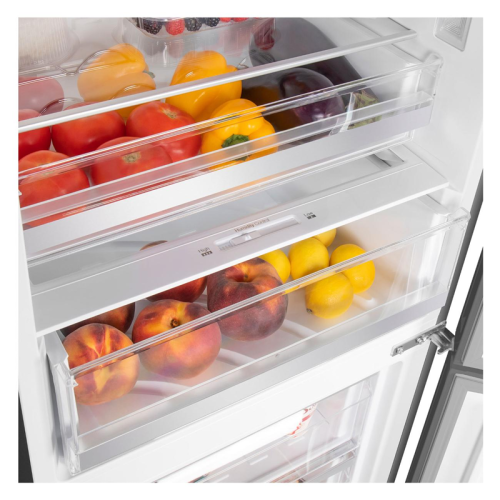 MFF200NFSBE Холодильник Maunfeld/ Холодильник MAUNFELD MFF200NFSBE, ВхШхГ 2000х595х640 мм, Total No Frost, объем 377 (271+106) л, сенсорное управление, LED освещение, динамическое охлаждение, цвет черная нержавеющая сталь фото 6