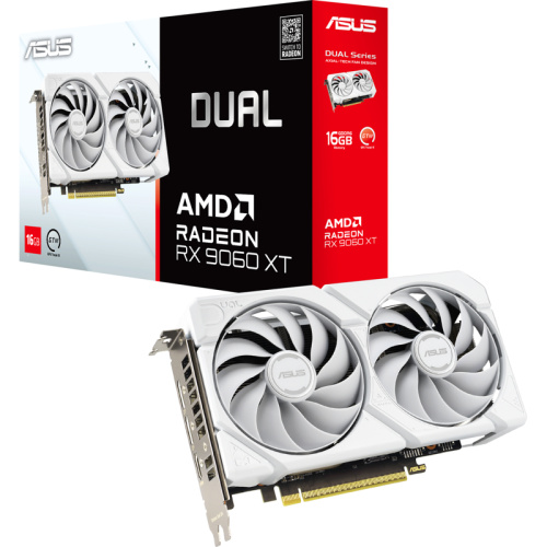 90YV0LG3-M0NA00 Видеокарта/ DUAL-RX9060XT-16G-WHITE фото 8