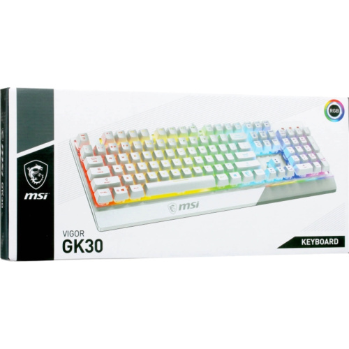 S11-04RU304-CLA Клавиатуры/ VIGOR GK30 WHITE RU фото 6