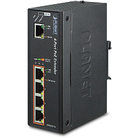 IPOE-E174 IPOE-E174 индустриальный PoE экстендер/ IP30 Industrial 1-Port 60W Ultra POE to 4-Port 802.3af/at Gigabit POE Extender (-40 to 75 C)