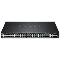 XGS2220-54FP-EU0101F Коммутатор/ Zyxel XGS2220-54FP L3 Access switch, rack 19", 48xRJ-45: 1G PoE+ (8 of them PoE++), 2xRJ-45: 1/2.5/5/10G PoE++, 4xSFP+, 960W PoE budget, standalone/cloud management