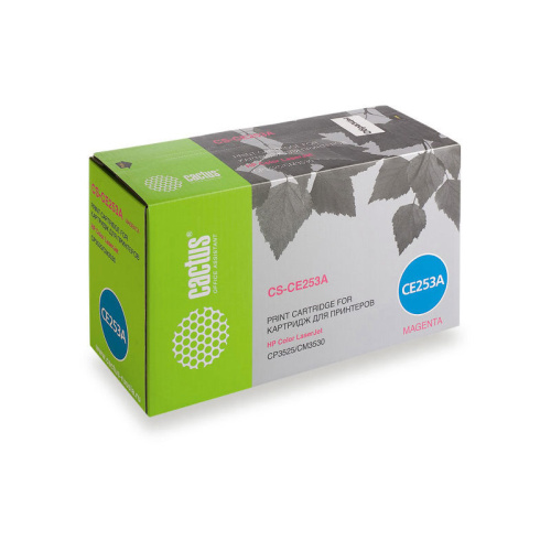 CS-CE253A -/ Картридж лазерный Cactus CS-CE253A CE253A пурпурный (7000стр.) для HP CLJ CP3525/ CM3530 фото 4