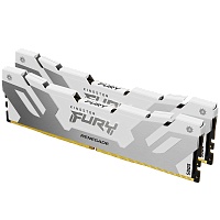 KF564C32RWK2-32 Память оперативная/ Kingston 32GB 6400MT/s DDR5 CL32 DIMM (Kit of 2) FURY Renegade White XMP