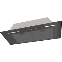KHI9931RN Встраиваемая вытяжка Korting/ Полностью встраиваемая, в шкаф 90см, механическое управление, 3 режима, 950 м3/ч., алюминиевый жировой фильтр черного цвета, LED освещение, ур.шума 50 дб, цвет - черный, кнопки - бронза