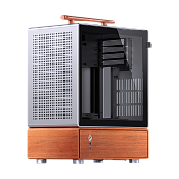 T7silver Корпус без блока питания/ Case JONSBO T7, Mini-Tower, TG, no fan, 1xUSB-A 3.0 + 1xUSB-C 3.2, mATX, mITX Silver