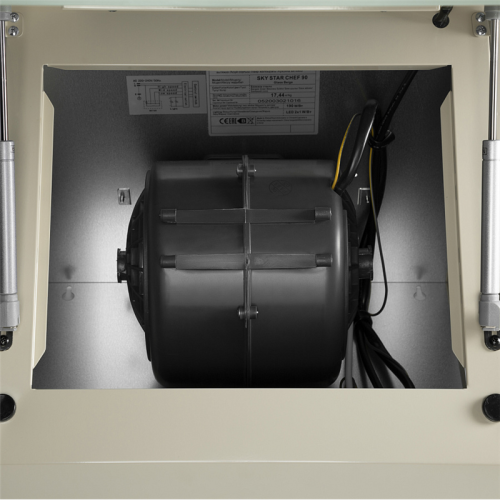 SKYSTARCHEF60GlassBeige ВЫТЯЖКА MAUNFELD/ Наклонная вытяжка с настенным креплением, 60 см, 1000 м3/ч бежевый фото 12