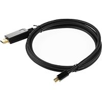 MDP-DP Кабель аудио-видео Buro miniDisplayport (m)/DisplayPort (m) 1.5м. позолоч.конт. черный (MDP-DP)