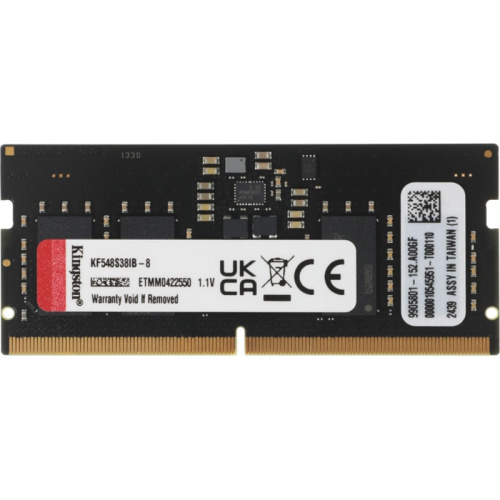 KF548S38IB-8 Модуль памяти для ноутбука KINGSTON SODIMM 8GB DDR5-4800 KF548S38IB-8 фото 2 KF548S38IB-8 Модуль памяти для ноутбука KINGSTON SODIMM 8GB DDR5-4800 KF548S38IB-8 фото 2