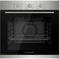 HF603BX Электрический духовой шкаф Kuppersberg/ KITCHEN RETAIL / Электрический духовой шкаф Kuppersberg, 60 см, 80 л, High-Tech, 6 режимов, паровая очистка, черный + нерж. сталь