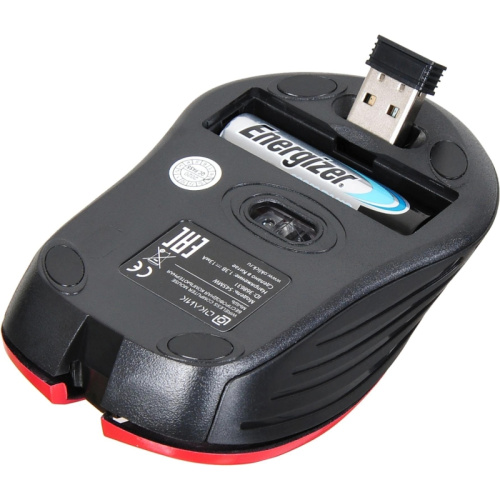 368631 Мышь Oklick 545MW черный/красный оптическая 1600dpi беспров. USB для ноутбука 4but (368631) фото 9 368631 Мышь Oklick 545MW черный/красный оптическая 1600dpi беспров. USB для ноутбука 4but (368631) фото 9