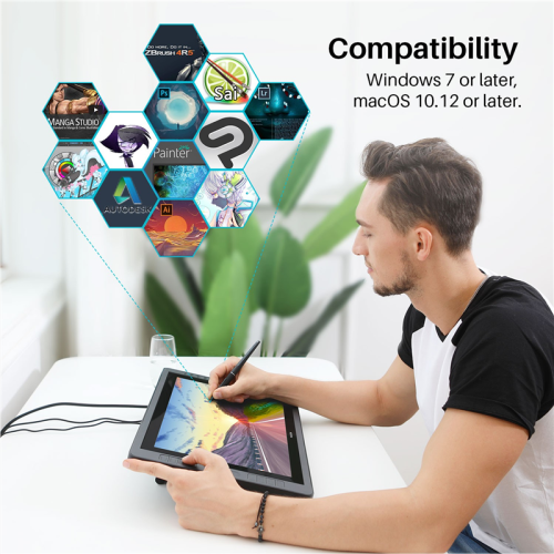 KAMVASPRO20 Интерактивный дисплей/ Сенсорный монитор Huion KAMVAS Pro 20 фото 9