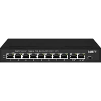 NS-SW-8F2F-P/A Passive PoE коммутатор Fast Ethernet/ Passive PoE коммутатор Fast Ethernet на 10 портов. Порты: 8 х FE (10/100 Base-T, 52V 4,5(+) 7,8(–)) совместимы с PoE (IEEE 802.3af/at), 2 x FE (10/100 Base-T) Uplink. Совместим со стандартами PoE IEEE 8