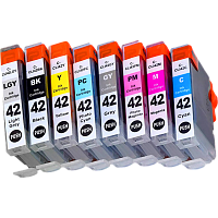 NV-6384B010 -/ Набор струйных картриджей NV Print для Canon CLI-42 (NV-6384B010) 8 цветов для Canon Pixma PRO-100, 100S совместимый
