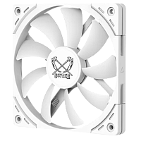 KFS1215FD18W-P Кулер для корпуса/ Case Cooler Scythe Kaze Flex II 120 Slim White (120x120x15mm, 4-pin PWM, 48CFM, 27.8dBA, 1800RPM, White)