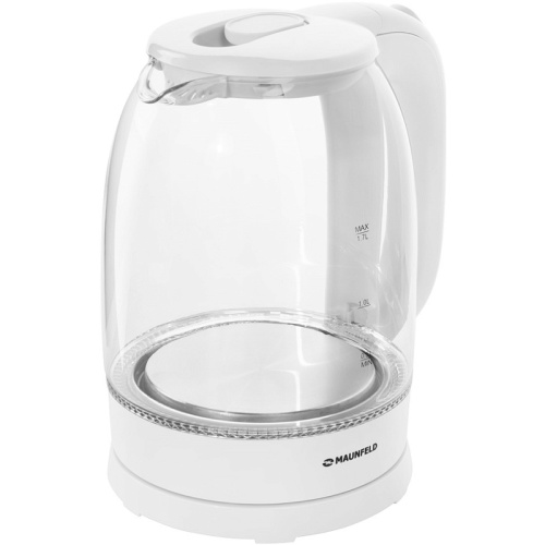 MGK-613WH Чайники MAUNFELD/ Чайник, 2200 Вт, 1.7 л., стекло, белый фото 4