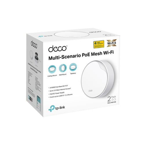 DecoX50-PoE(2-pack) Wi-Fi Mesh-система PoE/ AX3000 Whole Home Mesh фото 10