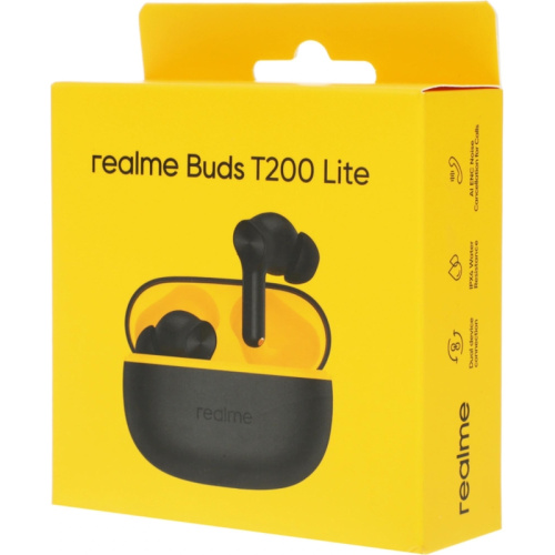 6941764454491 Гарнитура внутриканальные Realme Buds T200 Lite черный беспроводные bluetooth в ушной раковине (6941764454491) фото 11 6941764454491 Гарнитура внутриканальные Realme Buds T200 Lite черный беспроводные bluetooth в ушной раковине (6941764454491) фото 11
