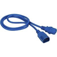 LAN-PP13/14-5.0-BL Шнур питания Lanmaster LAN-PP13/14-5.0-BL C13-С14 проводник.:3x0.75мм2 5м 220В 10А синий