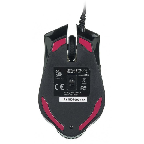 Q51 Мышь A4Tech Bloody Q51 черный/рисунок оптическая 6200dpi USB 8but фото 9