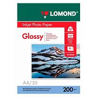 Фотобумага Lomond 0102046 A4/200г/м2/25л./белый глянцевое для струйной печати