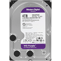 WD43PURZ Жесткий диск/ RECERTIFIED HDD WD SATA3 4TB Purple Surveillancer 5400 RPM 256Mb 1 year warranty RECERTIFIED