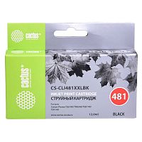 CS-CLI481XXLBK -/ Картридж струйный Cactus CS-CLI481XXLBK черный (12мл) для Canon Pixma TR7540/TR8540/TS6140/TS8140