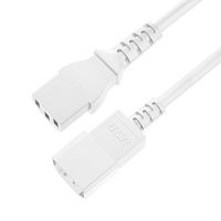 GCR-54362 GCR PRO Кабель питания PROF удлинитель белый, 3.0m, С13 - С14, 3*1,0mm, медь, GCR-54362