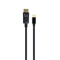 CCP-mDP2-6 Кабель miniDP-DP Cablexpert CCP-mDP2-6 20M/20M, v.1.2, 4K, 1.8м, черный, позол.разъемы, пакет (CCP-mDP2-6) (104210)