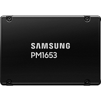MZILG7T6HBLA-00A07 Твердотельный накопитель/ Samsung SSD PM1653, 7680GB, 2.5" 15mm, SAS 24Gb/s, 3D TLC, R/W 4200/3700MB/s, IOPs 770 000/135 000, TBW 14016, DWPD 1 (12 мес.)