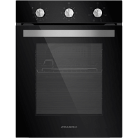 EOEC516B Шкаф духовой электрический MAUNFELD EOEC516B/ 448х546х595 мм, объем 51 л, 7 основных режимов, механическое управление, двойное стекло дверцы, металлическая ручка дверцы, холодный фронт, конвекция, гриль,таймер,черный цвет