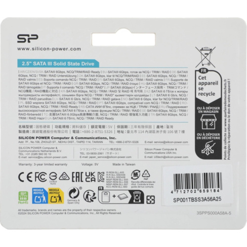 SP001TBSS3A56A25 Твердотельный накопитель Silicon Power SATA-III 1TB SP001TBSS3A56A25 Ace A56 2.5" [SP001TBSS3A56A25] фото 3