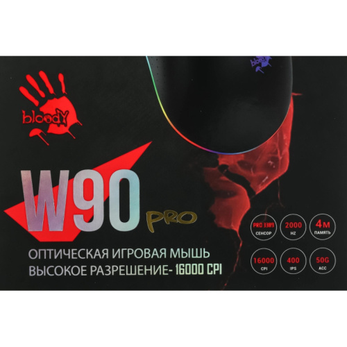 W90PRO Мышь A4Tech Bloody W90 Pro черный оптическая 16000dpi USB 10but фото 18 W90PRO Мышь A4Tech Bloody W90 Pro черный оптическая 16000dpi USB 10but фото 18