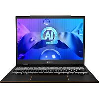 9S7-13P411-001 Ноутбук MSI Summit E13 AI Evo A1MTG-001US Core Ultra 7 155H 16Gb SSD1Tb Intel Arc 13.3" IPS Touch FHD+ (1920x1200) Windows 11 Home Multi Language black WiFi BT Cam (9S7-13P411-001)