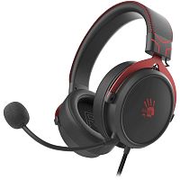M590ISPORTSRED Наушники с микрофоном A4Tech Bloody M590i красный/черный 1м мониторные USB оголовье (M590I SPORTS RED)