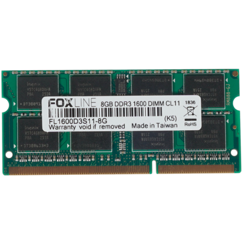 FL1600D3S11-8G Память оперативная/ Foxline SODIMM 8GB 1600 DDR3 CL11 (512*8)