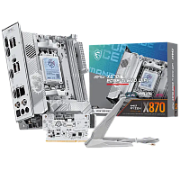 MPGX870IEDGETIEVOWIFI Материнская плата MSI MPG X870I EDGE TI EVO WIFI Socket AM5 AMD X870E 2xDDR5 mini-ITX AC`97 8ch(7.1) 5Gigabit RAID+HDMI