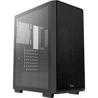 Gamma-C60-BKG000XX-GL Корпус ПК без блока питания/ Case Ocypus Gamma C60 BK, Midi-Tower, TG, no fans, 1xUSB-A 3.0 + 2xUSB 2.0, ATX, mATX, mITX Black