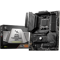 MAGB650TOMAHAWKWIFI Материнская плата/ MB MSI AMD B650 sAM5, 4xDDR5(256GB), HDMI 2.1/DP, 2xPCIe 4.0x16, 1xPCIe 3.0, 1xLAN (2.5GbE), Wi-Fi, BT, 6xSATA 6Gb/s, 3xM.2, 1xUSB-C, 7xUSB 3.2, 2xUSB 2.0, ATX