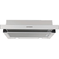 SLIMDUAL60X Встраиваемая вытяжка KUPPERSBERG/ Встраиваемая вытяжка KUPPERSBERG, телескопическая, 60 см, High-Tech, макс. Производительность 650 м3/ч, 3 скорости, механическое управление, светодиодное освещение, два мотора, уровень шума 53 дБ, цвет нержаве