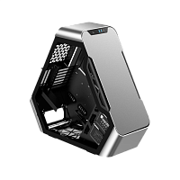 TR03-ASilver Корпус без блока питания/ Case JONSBO TR03-A, Full-Tower, TG, 2x120mm, 2xUSB-A 3.0 + 1xUSB-C 3.2, ATX, mATX, mITX Aluminium panel Silver