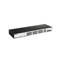 DGS-1210-28/FL2A Коммутатор/ DGS-1210-28/FL Managed L2 Switch 24x1000Base-T, 4xCombo 1000Base-T/SFP, Surge 6KV, CLI