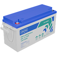 GPL12-150S Батарея Vektor Battery серия GPL (S), GPL 12-150S, напряжение 12В, емкость 145,0 Ач (разряд 10 часов), макс. ток разряда (5 сек.) 1450А, макс. ток заряда 43,5 А, свинцово-кислотная типа AGM, клеммы M8, ДxШxВ 485x170x240мм., вес 42,6 кг., срок с