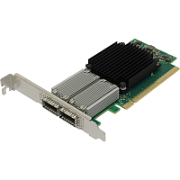 MCX556A-ECAT Сетевая карта Infiniband/ CX556A ConnectX-5 VPI adapter card, EDR IB (100Gb/s) and 100GbE, dual-port QSFP28, PCIe3.0 x16, tall bracket